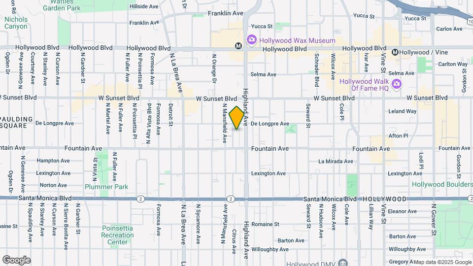 1336 N Citrus Ave Map and Location Details