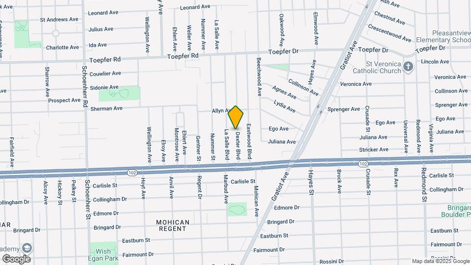 20943 Dexter Blvd Map and Location Details