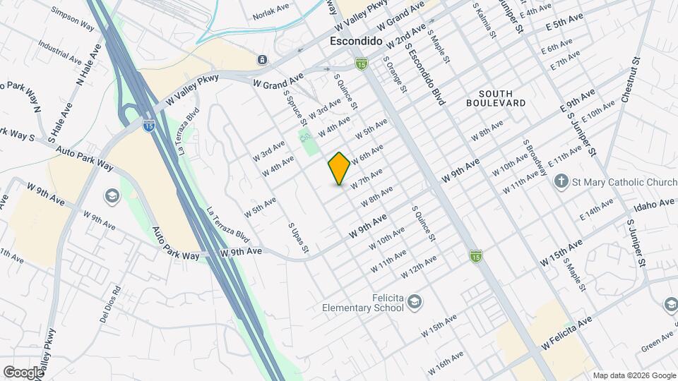 804 W 7th Ave Map and Location Details