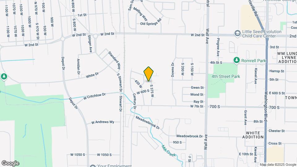 551 S 375 W Map and Location Details