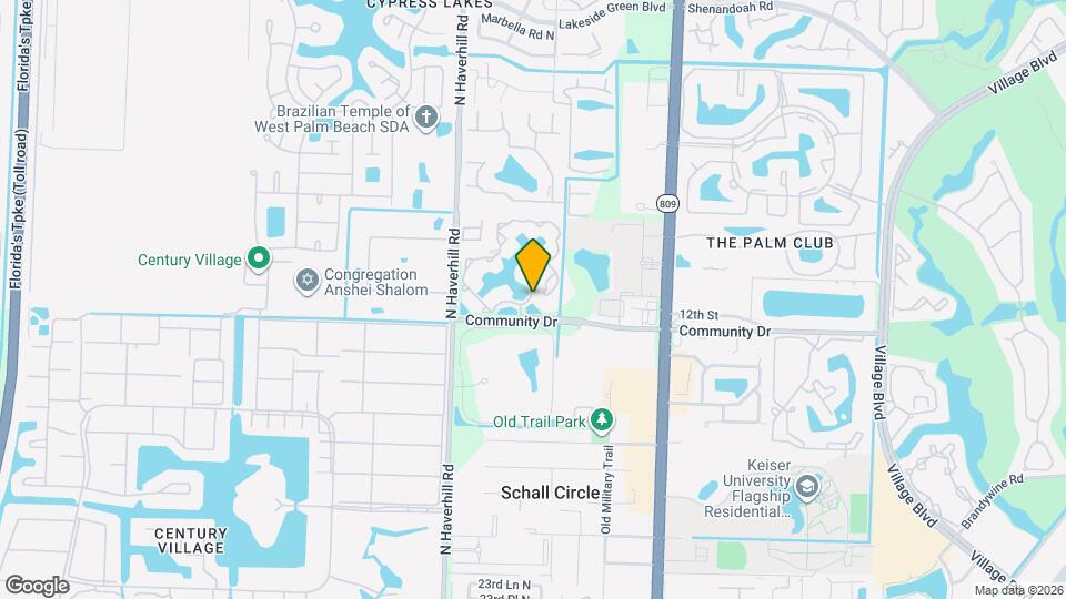 Palm Lake Apartment Map and Location Details