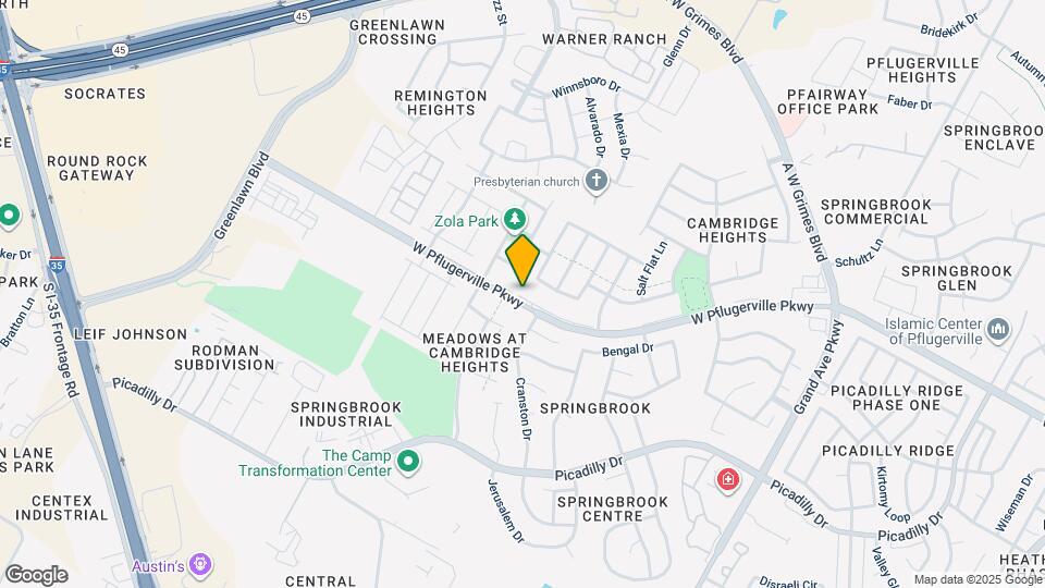 1818 W Pflugerville Pkwy Map and Location Details