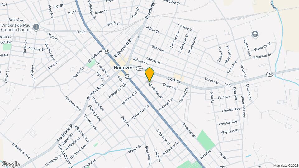 14 McAllister St Map and Location Details