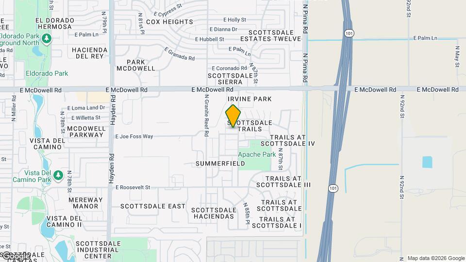 8546 E Belleview St Map and Location Details