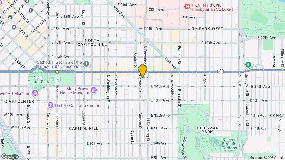 1434 Corona St Mapa y Detalles de la Ubicación