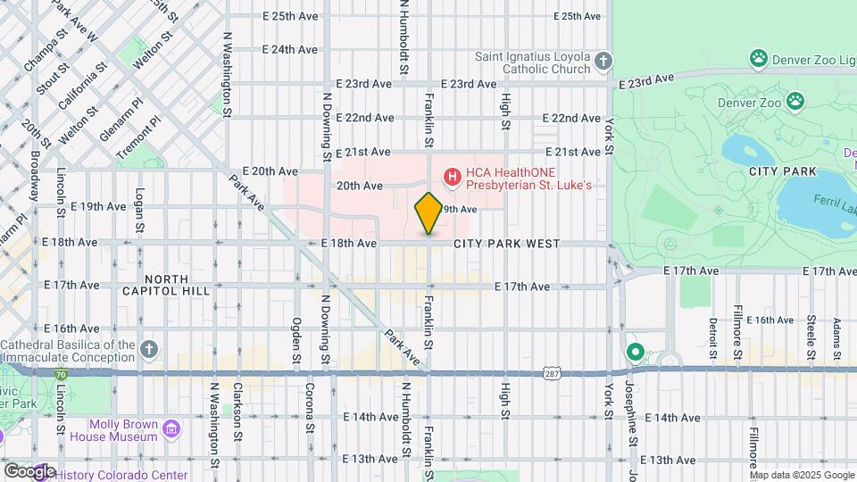 1625 Franklin St Map and Location Details
