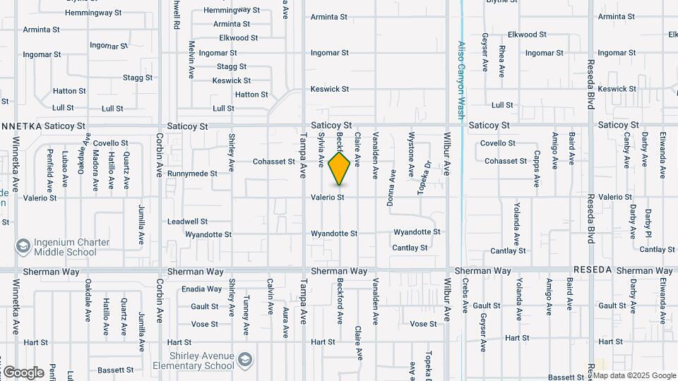 7415 Beckford Ave, Unit ADU UNIT B Map and Location Details