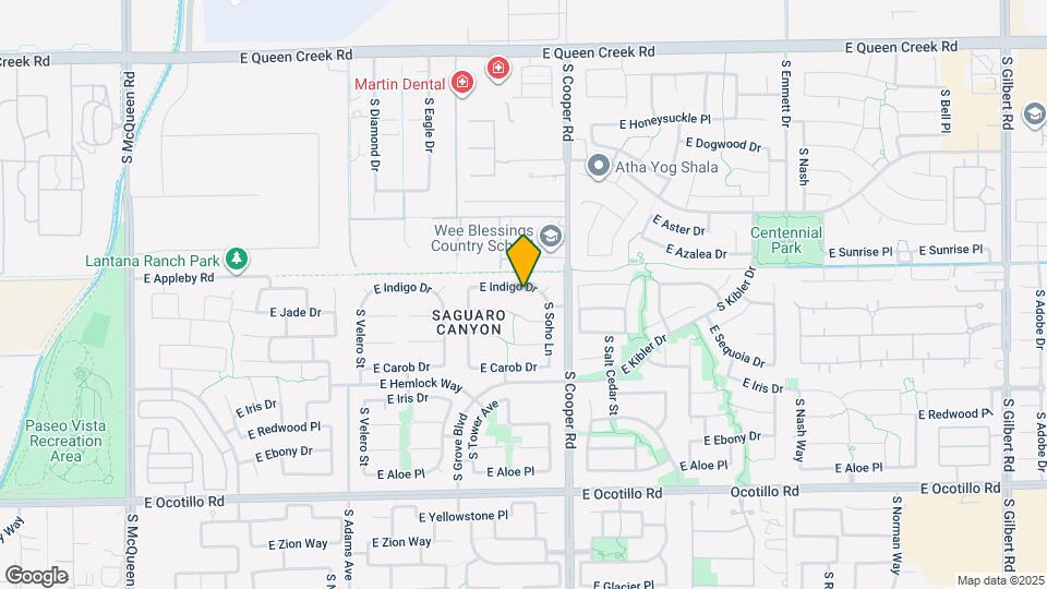 1861 E Indigo Dr Map and Location Details