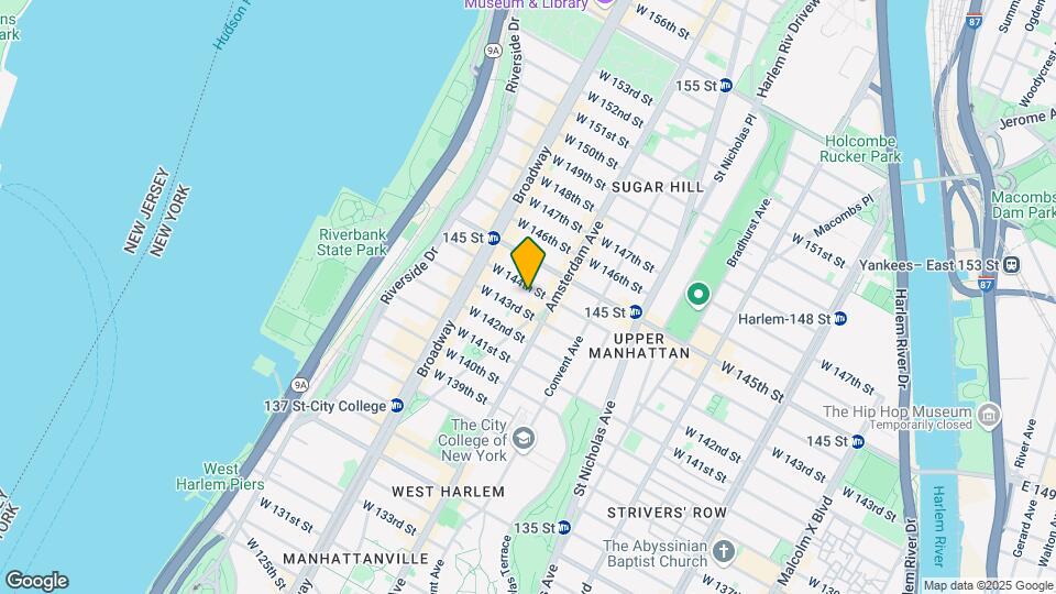510 W 144th St Mapa y Detalles de la Ubicación