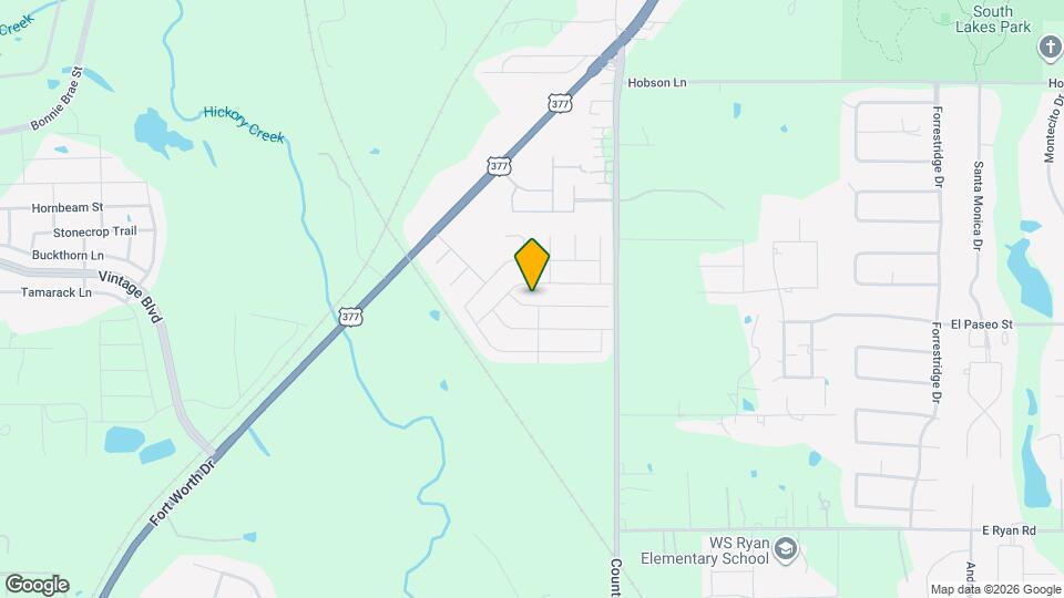 1100 Greenbend Dr Mapa y Detalles de la Ubicación