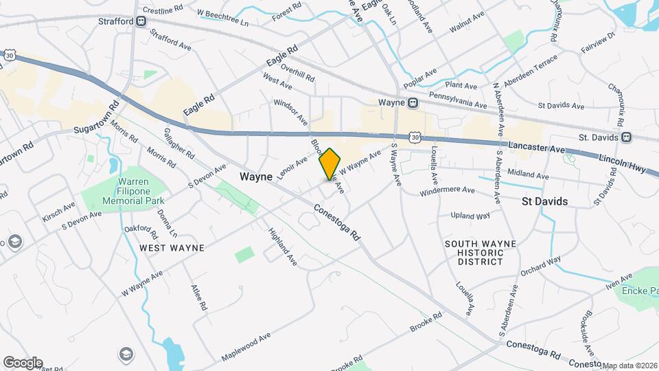 200 W Wayne Ave Map and Location Details