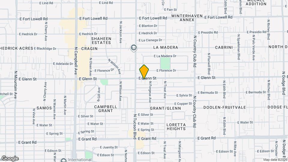2540 E Glenn St, Unit 2540 E Glenn St A Mapa y Detalles de la Ubicación