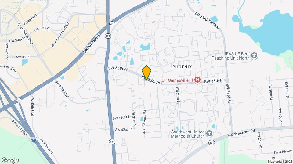 2927 SW 35th Pl Map and Location Details