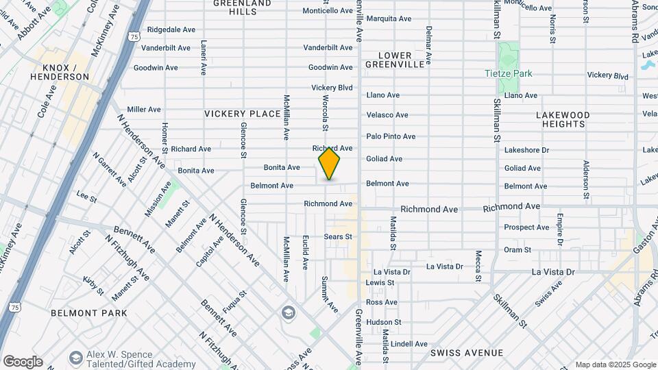 5607 Belmont Ave Map and Location Details