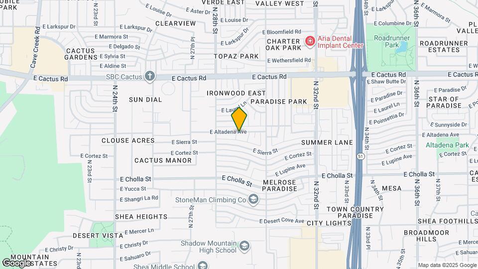 2839 E Altadena Ave Map and Location Details