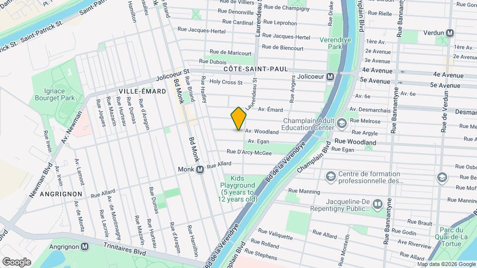 1828 Woodland Av Map and Location Details