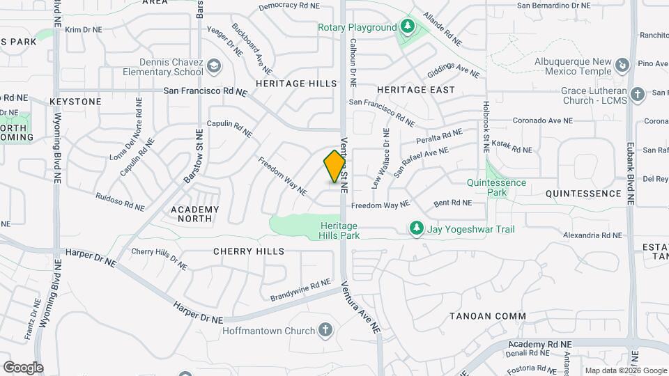 7300 Appomattox Pl NE Map and Location Details