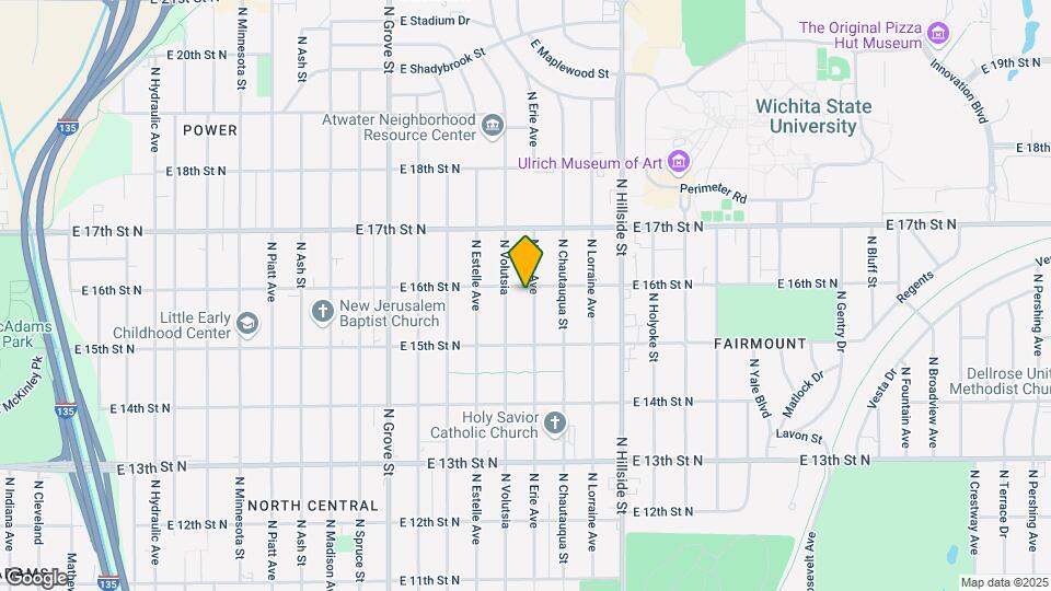 1653 N Erie Ave Map and Location Details