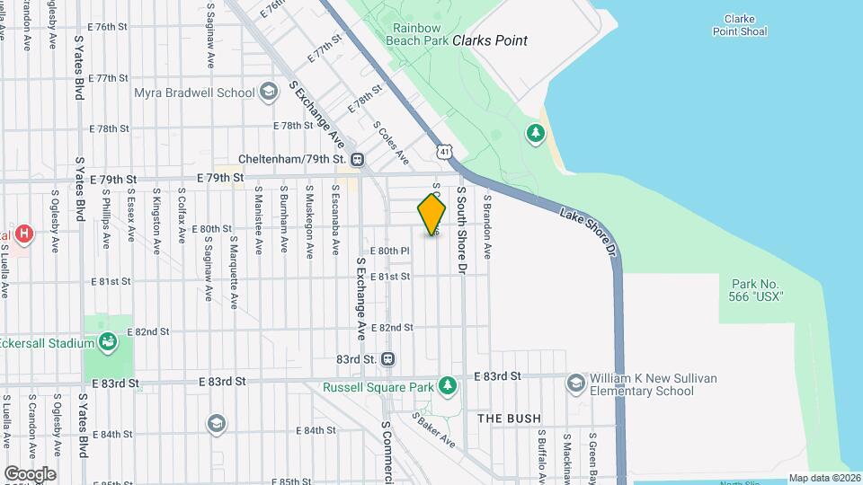 8020 S Coles Ave, Unit 1 Map and Location Details