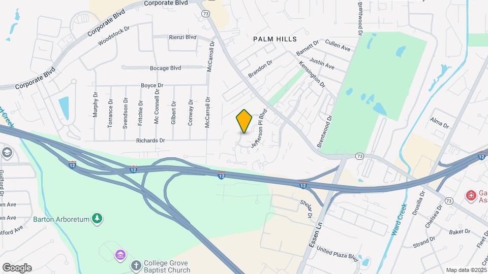 7624 N Jefferson Pl Cir Map and Location Details