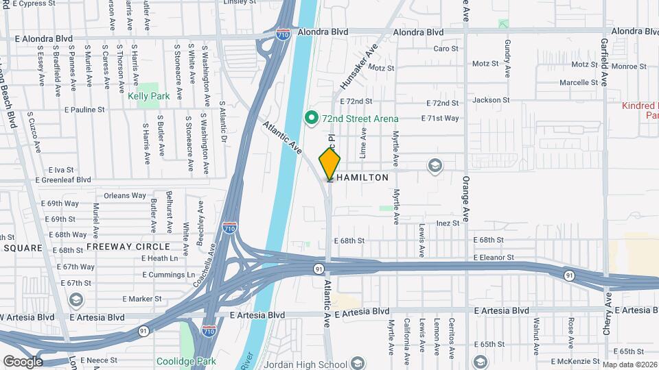 6959 N Atlantic Pl Map and Location Details