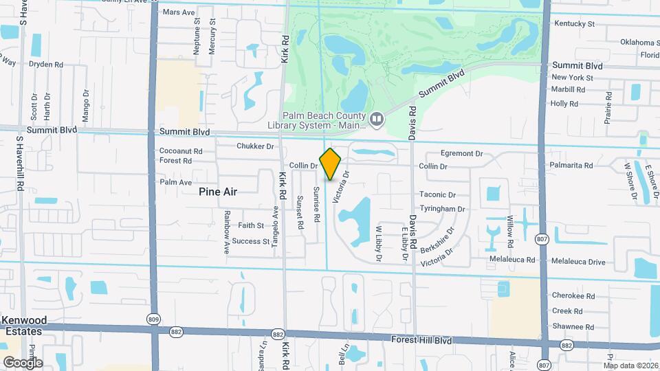 3878 Victoria Dr Mapa y Detalles de la Ubicación