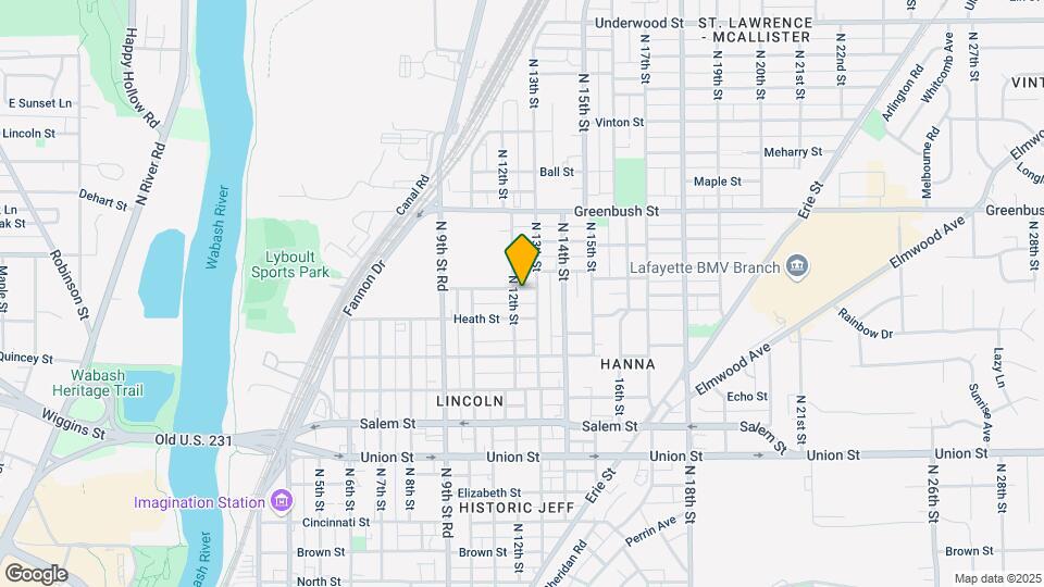 1207 Roberts St Map and Location Details