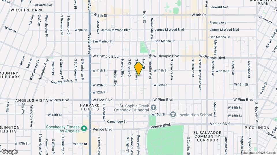 1128 S Ardmore Ave Map and Location Details