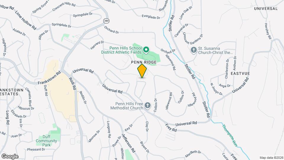 380 Tall Tree Dr Map and Location Details