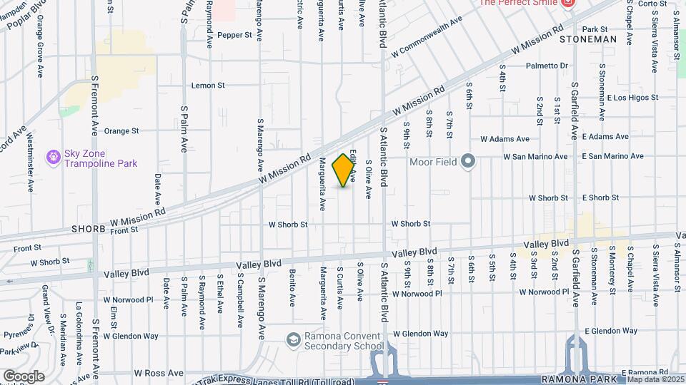 933-935 Edith Ave Map and Location Details