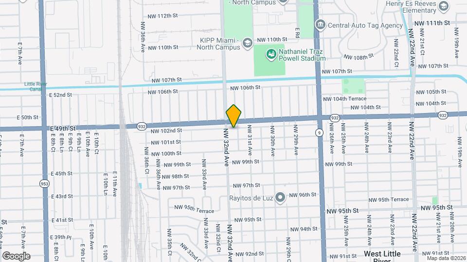 3166 NW 102nd St Map and Location Details