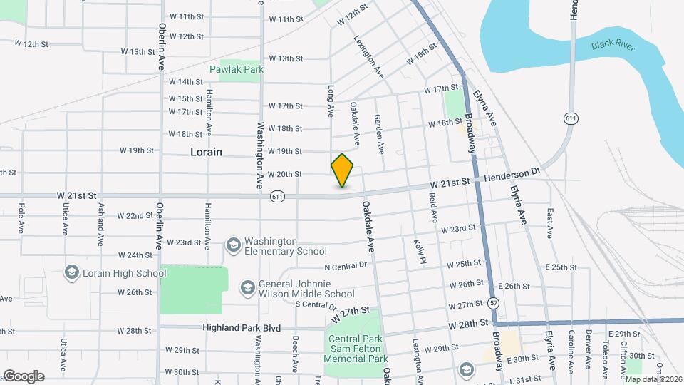 704 W 21st St Map and Location Details