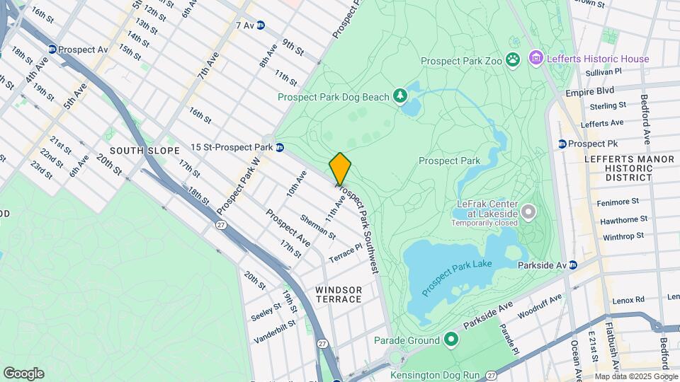 75 Prospect Park SW Mapa y Detalles de la Ubicación