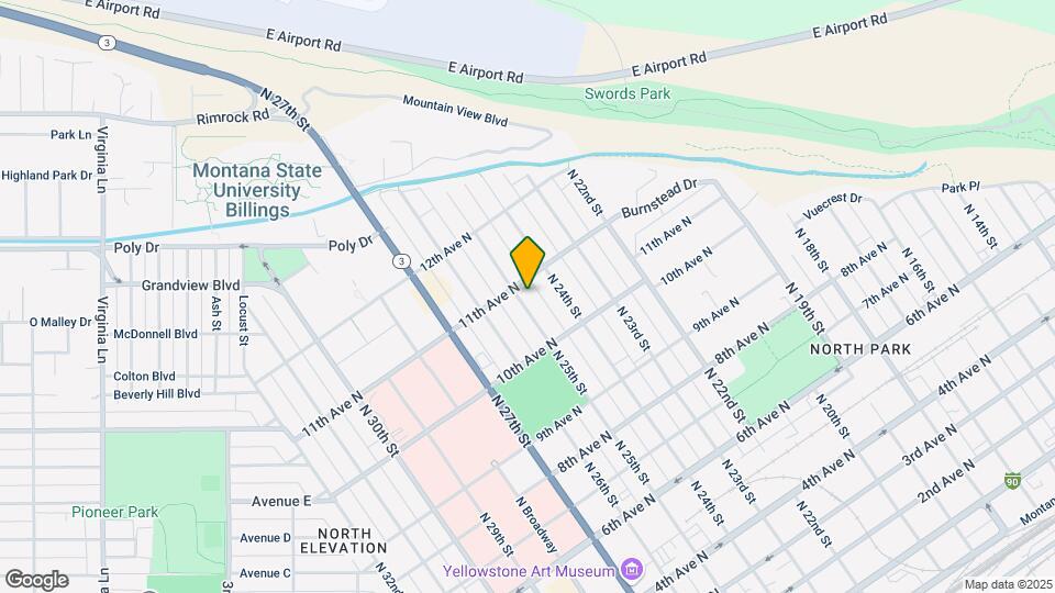 1039 1/2 N 25th St Map and Location Details