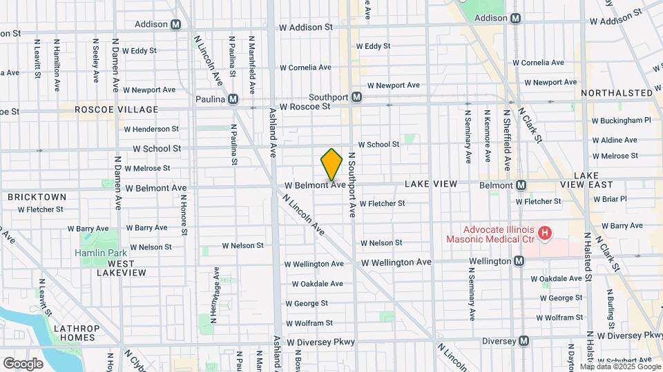 1449 W Belmont Ave, Unit 1449 W. Belmont Ave #3N Map and Location Details