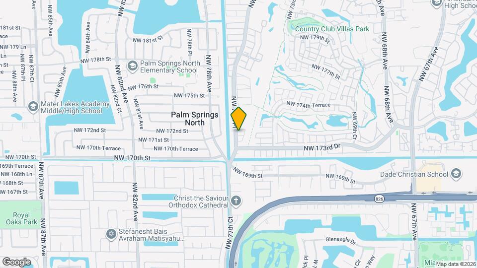 7569 NW 173rd Terrace Map and Location Details