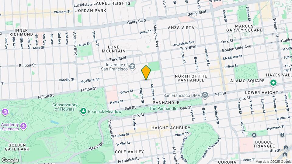 1947 Fulton St, Unit B Map and Location Details