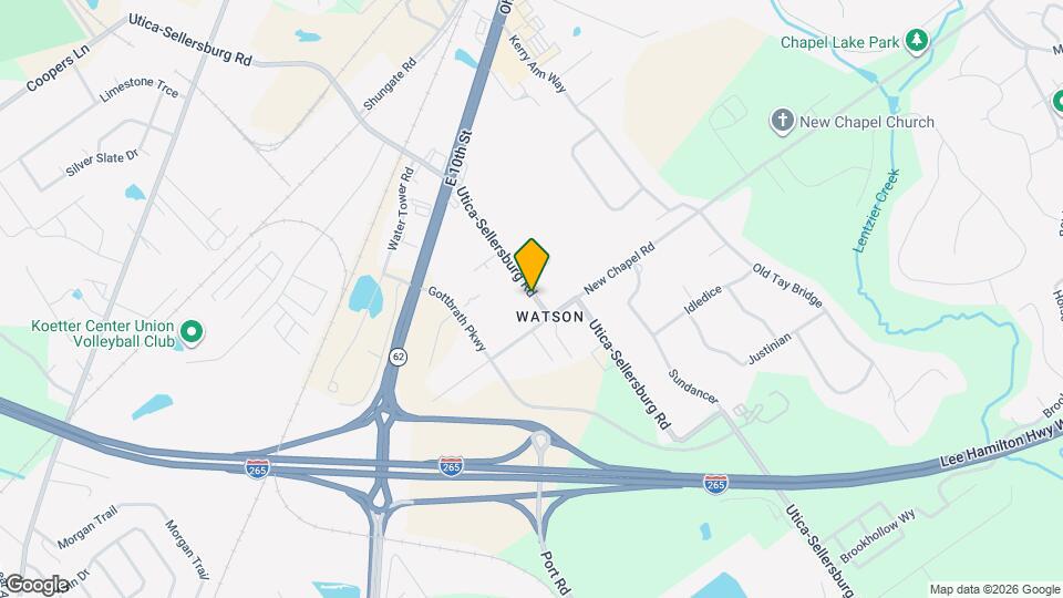 3611 Utica Sellersburg Rd Mapa y Detalles de la Ubicación