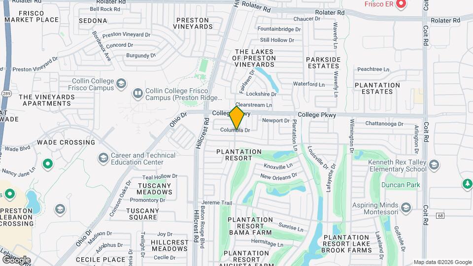 10901 Columbia Dr Mapa y Detalles de la Ubicación