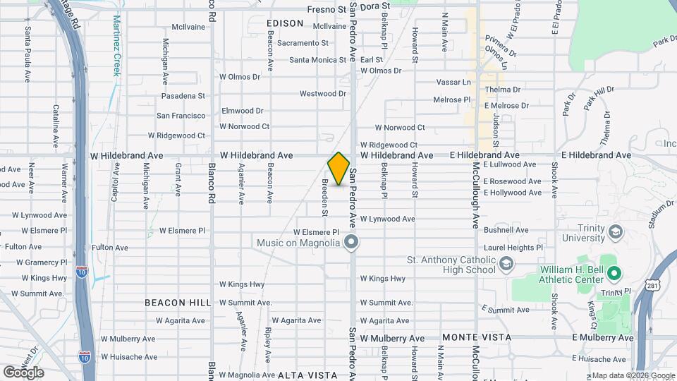 418 W Rosewood Ave Map and Location Details