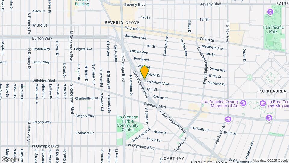 6663 Lindenhurst Ave Map and Location Details