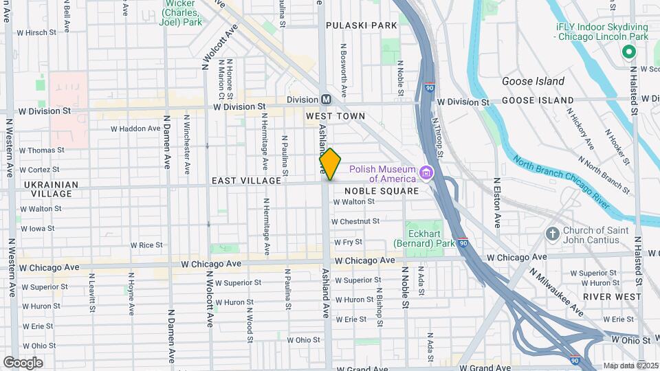 957 N Ashland Ave Mapa y Detalles de la Ubicación