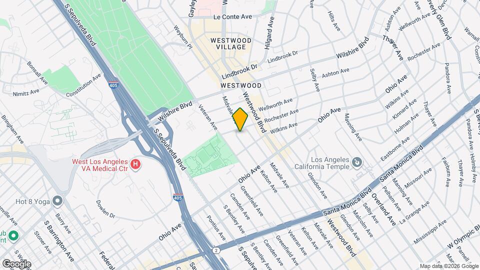 1366 Kelton Ave Map and Location Details