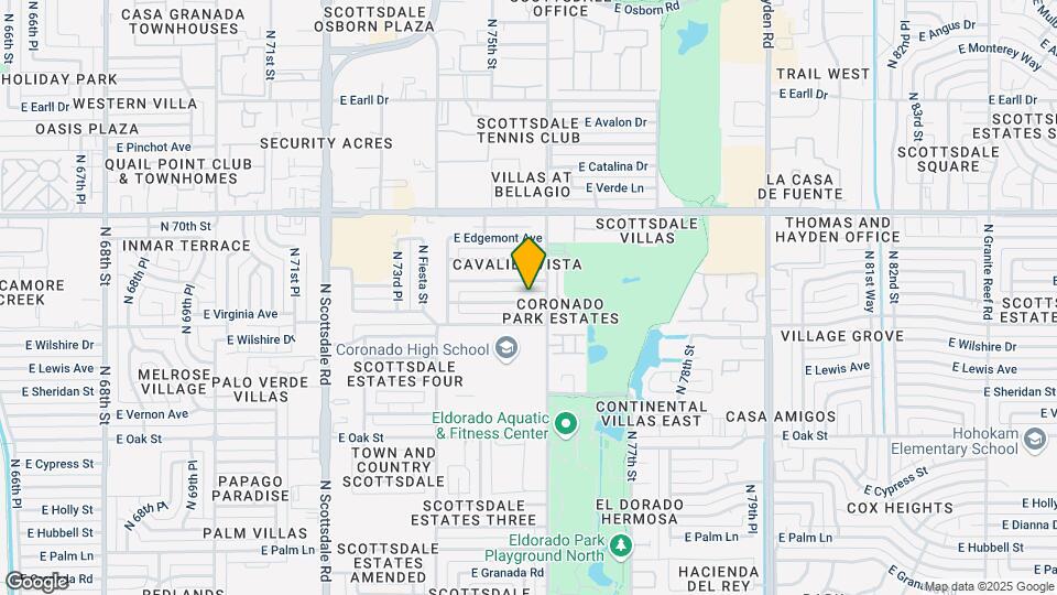 7532 E Princeton Ave Map and Location Details