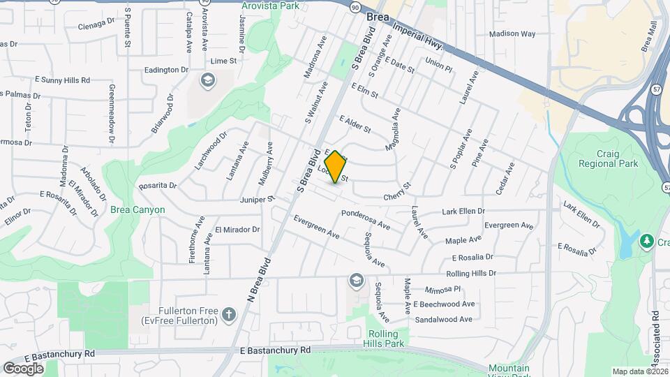 205 E Acacia St, Unit C Map and Location Details