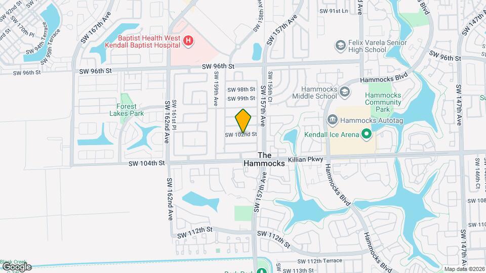 15762 SW 102nd St Map and Location Details