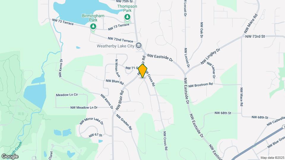 6924 NW Pleasant View Dr Map and Location Details