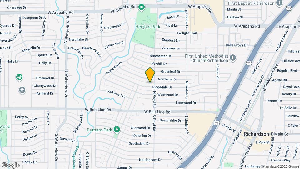 704 Ridgedale Dr Map and Location Details