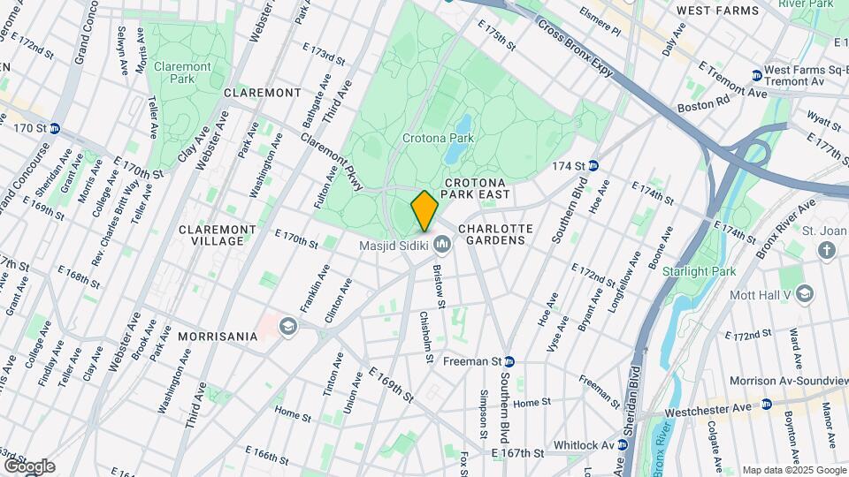 1428 Crotona Park E Mapa y Detalles de la Ubicación