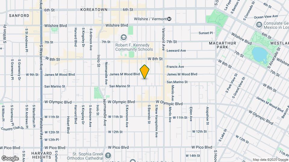 921 S Berendo St Map and Location Details